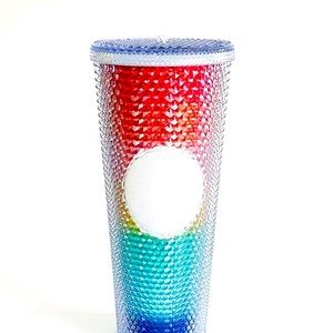 (SOLD) Starbucks Studded Rainbow Pride Tumbler